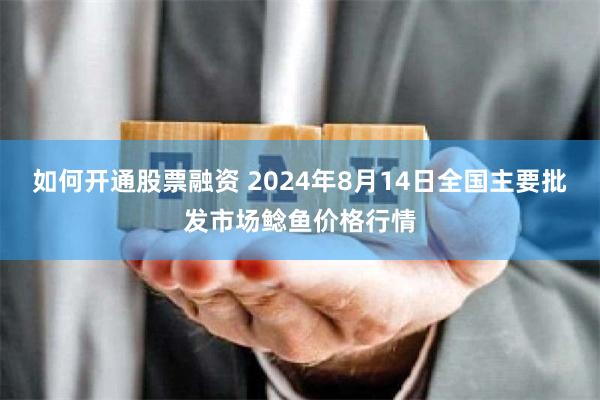 如何开通股票融资 2024年8月14日全国主要批发市场鲶鱼价格行情