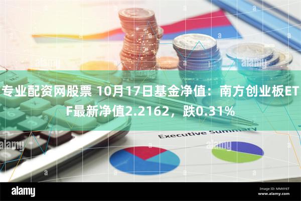 专业配资网股票 10月17日基金净值：南方创业板ETF最新净值2.2162，跌0.31%