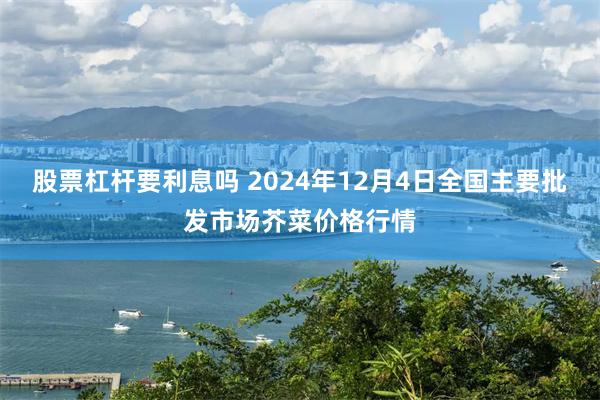 股票杠杆要利息吗 2024年12月4日全国主要批发市场芥菜价格行情